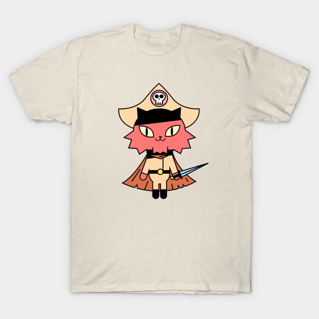 cat pirate T-Shirt by Clement